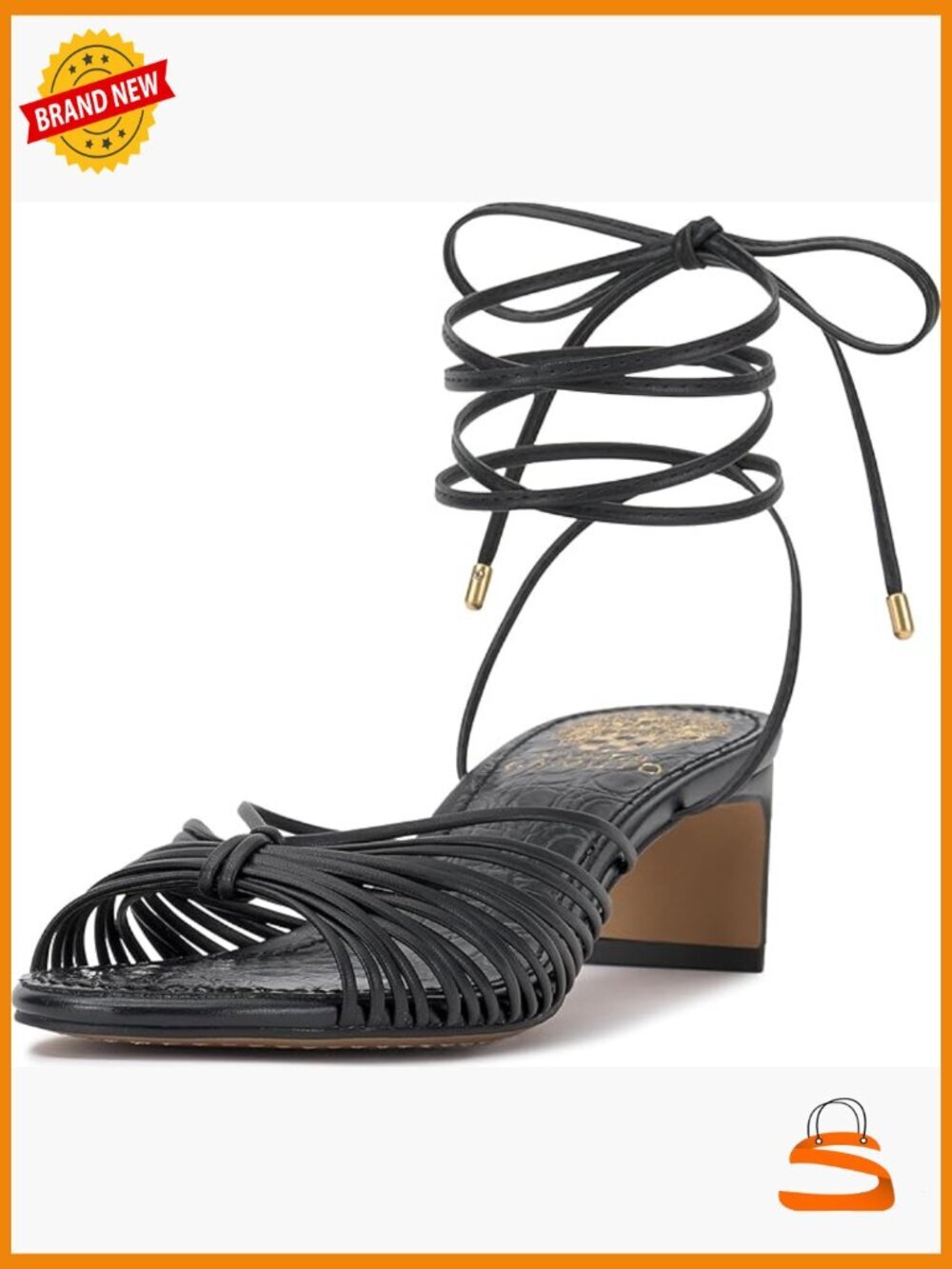 Strappy Kitten Heel Ankle Wrap Sandals Lace Up